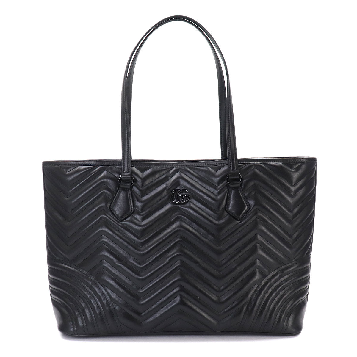 GG Marmont Quilting Large Tote Bag Leather Black 739684 Purse