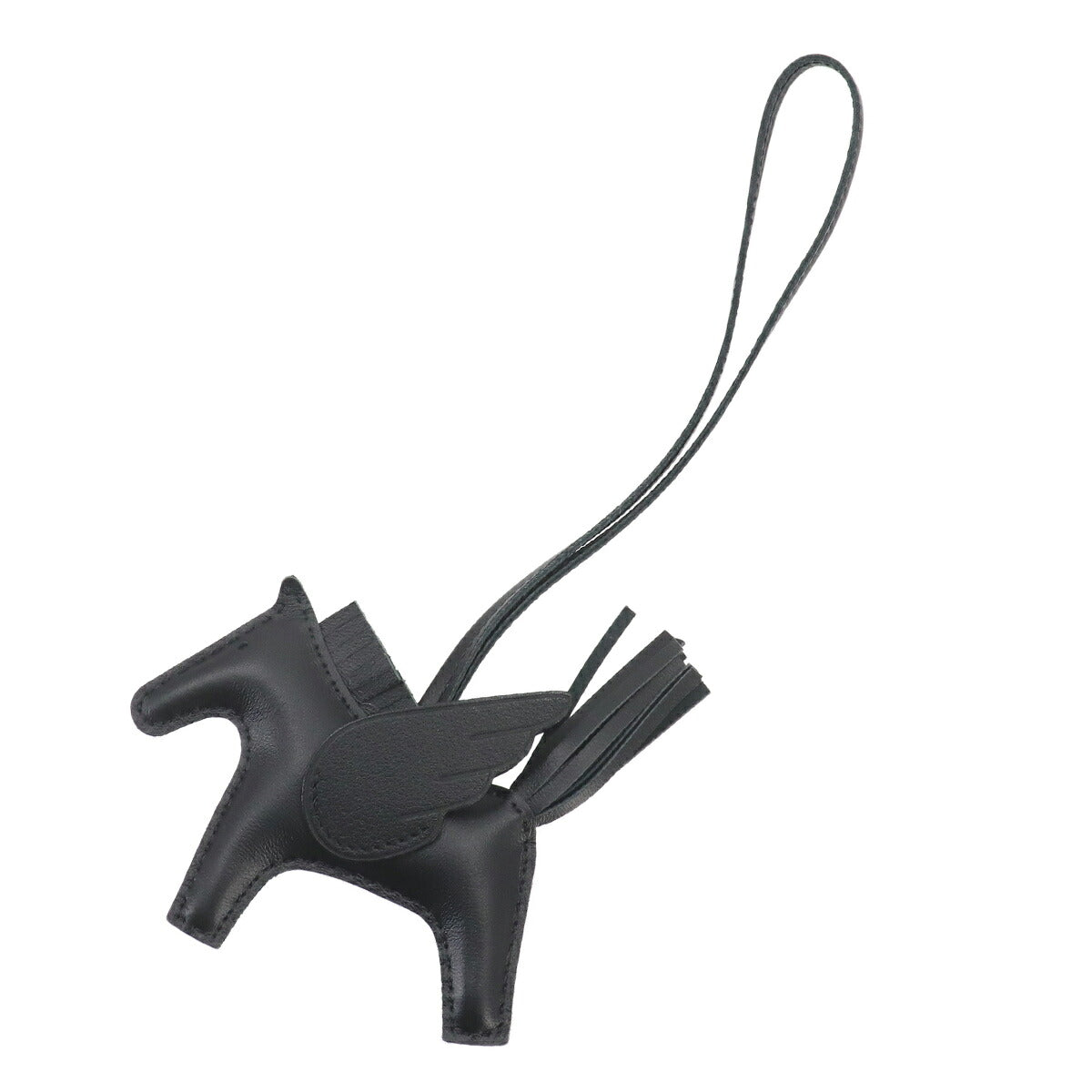 Rodeo Pegasus PM Bag Charm Agneau Milo Veau Swift So Black
