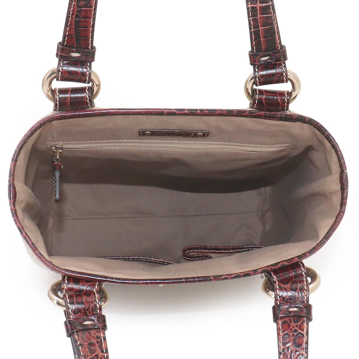 Macadam Tote Bag Canvas Leather Beige Brown Vintage