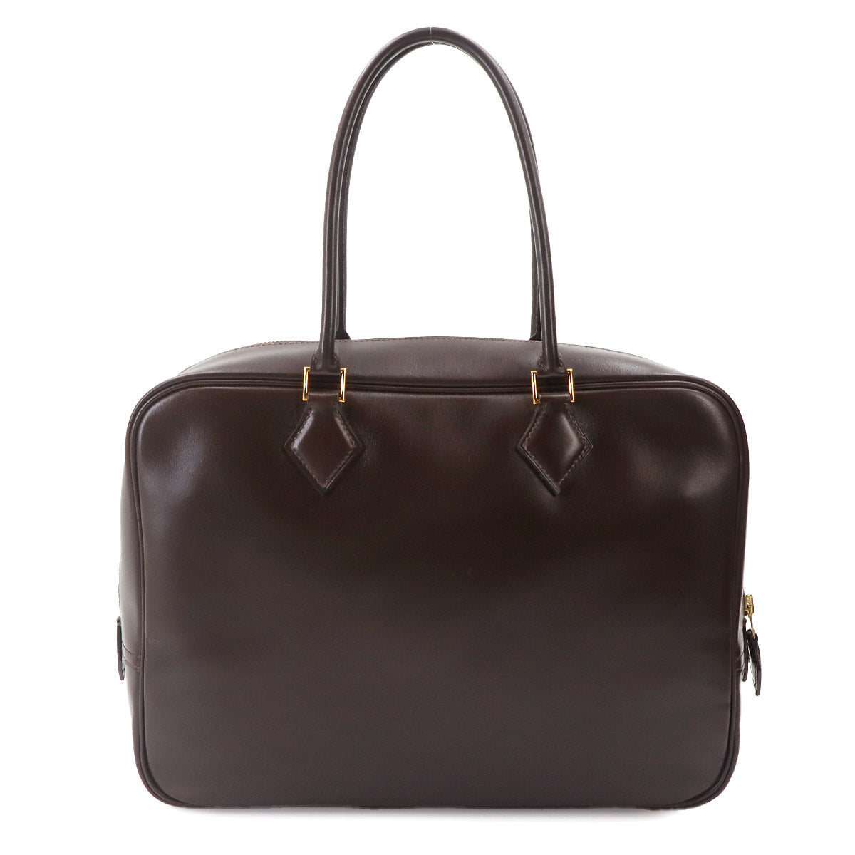 Plume 32 Hand Bag Box calf Ebene Brown Purse