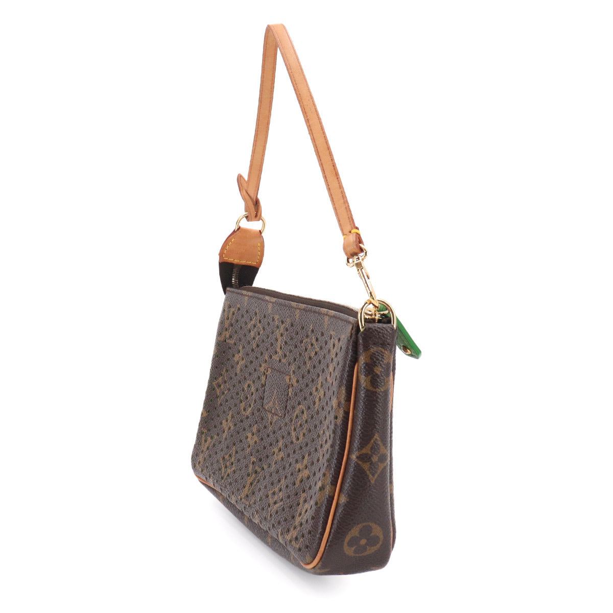 Monogram Perfo Pochette Accessories Hand Bag Vert M95184