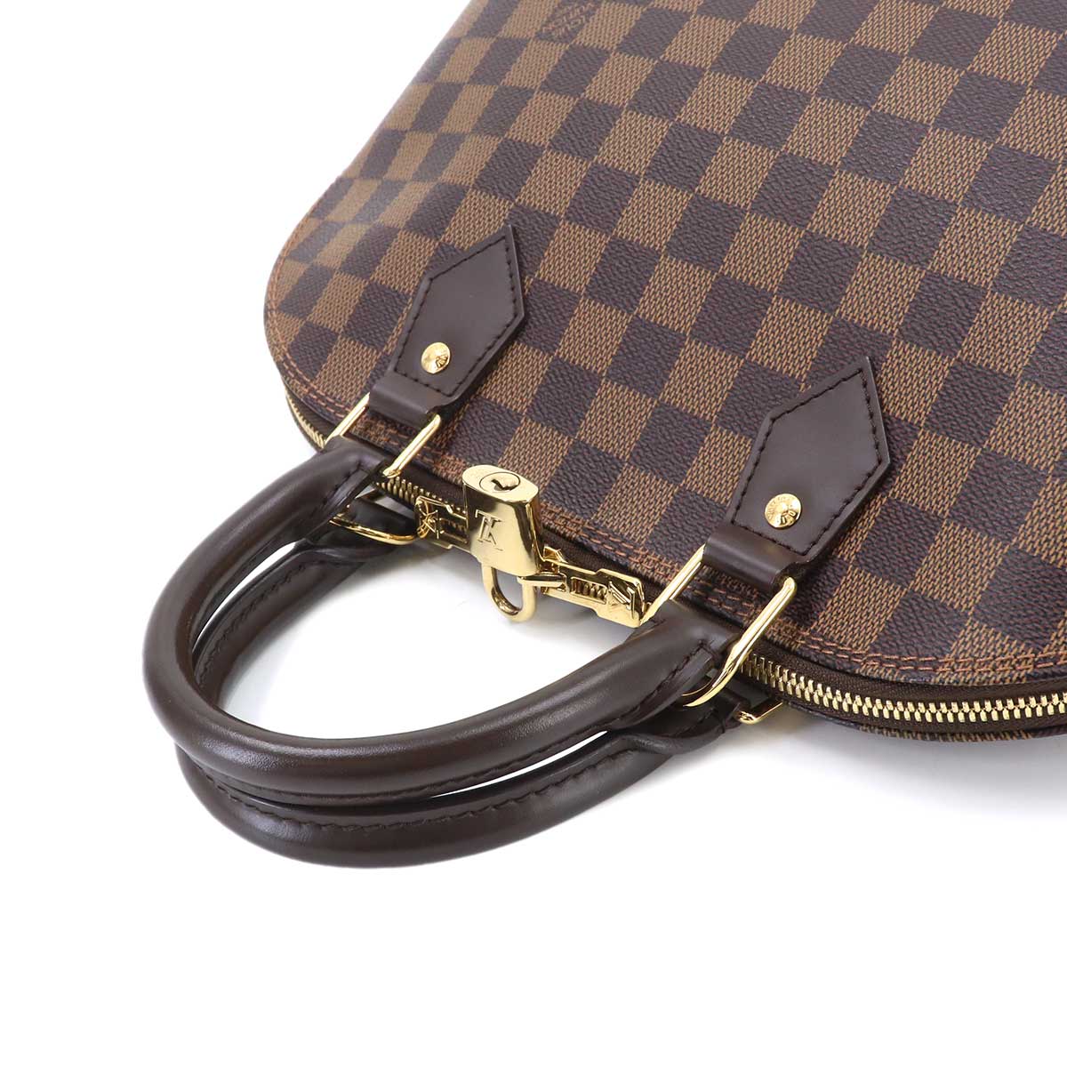 Damier Alma PM Hand Bag Ebene Brown N53151 Purse