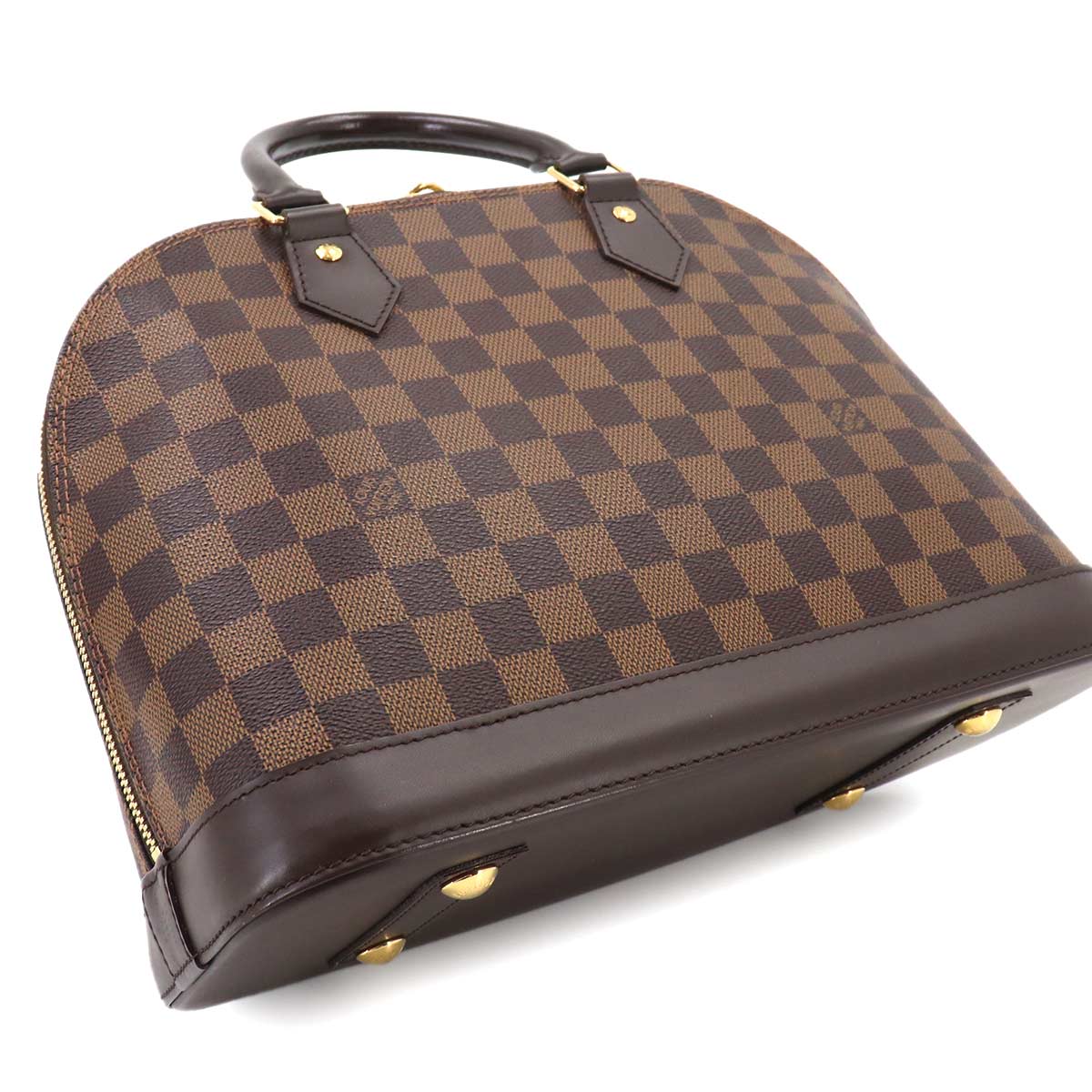 Damier Alma PM Hand Bag Ebene Brown N53151 Purse