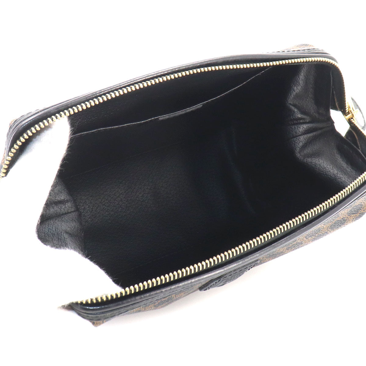 Macadam Pouch PVC Leather Black Vintage Purse