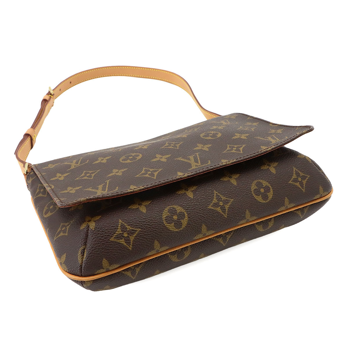 Monogram Musette Tango Short Shoulder Bag Brown M51257