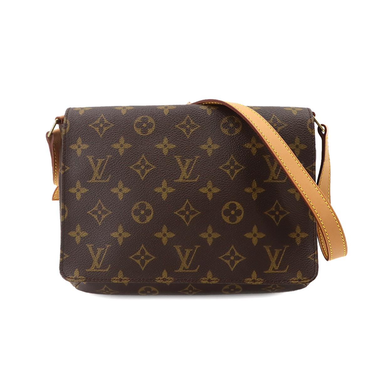 Monogram Musette Tango Short Shoulder Bag Brown M51257
