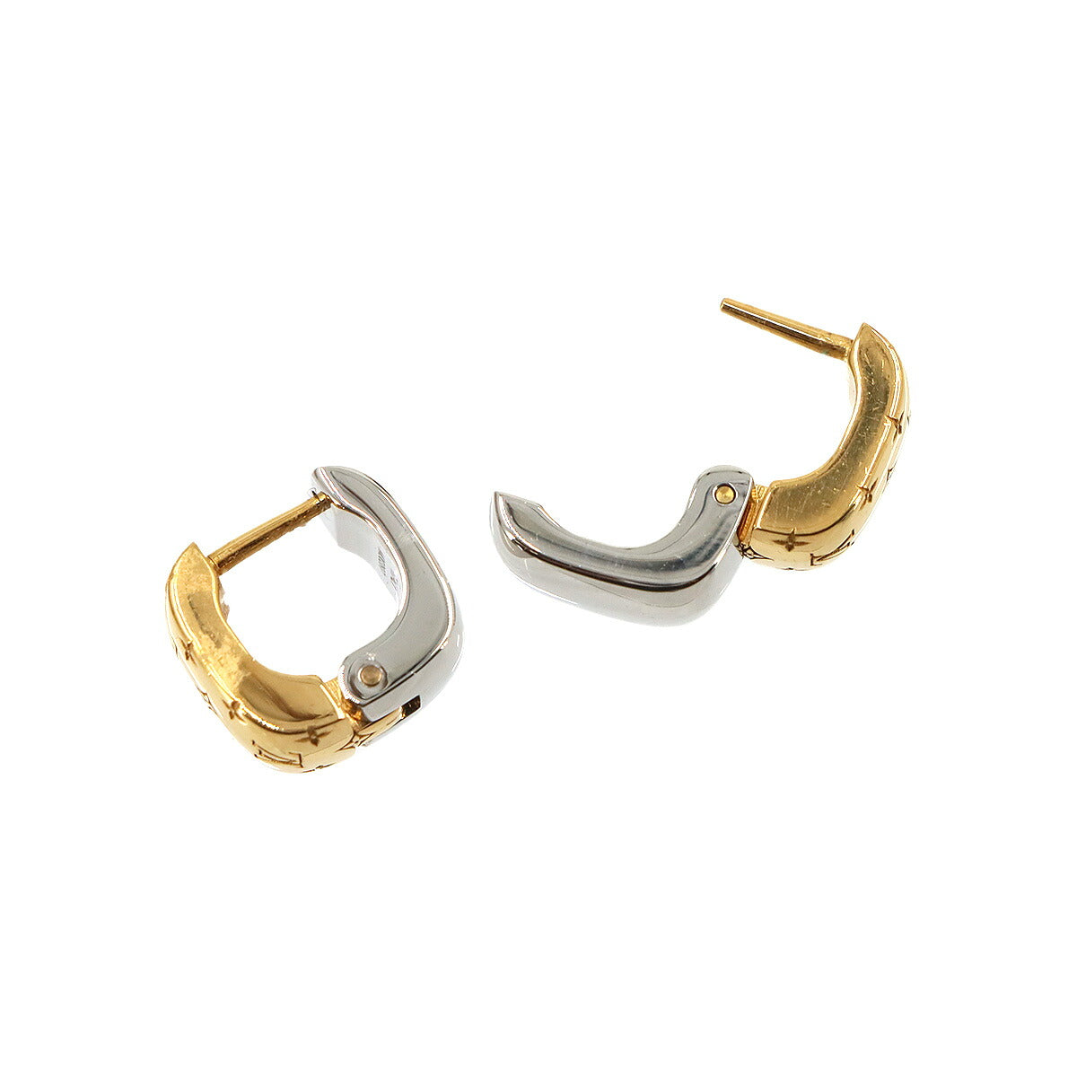Nanogram Earrings Gold Silver M00397 Accessory