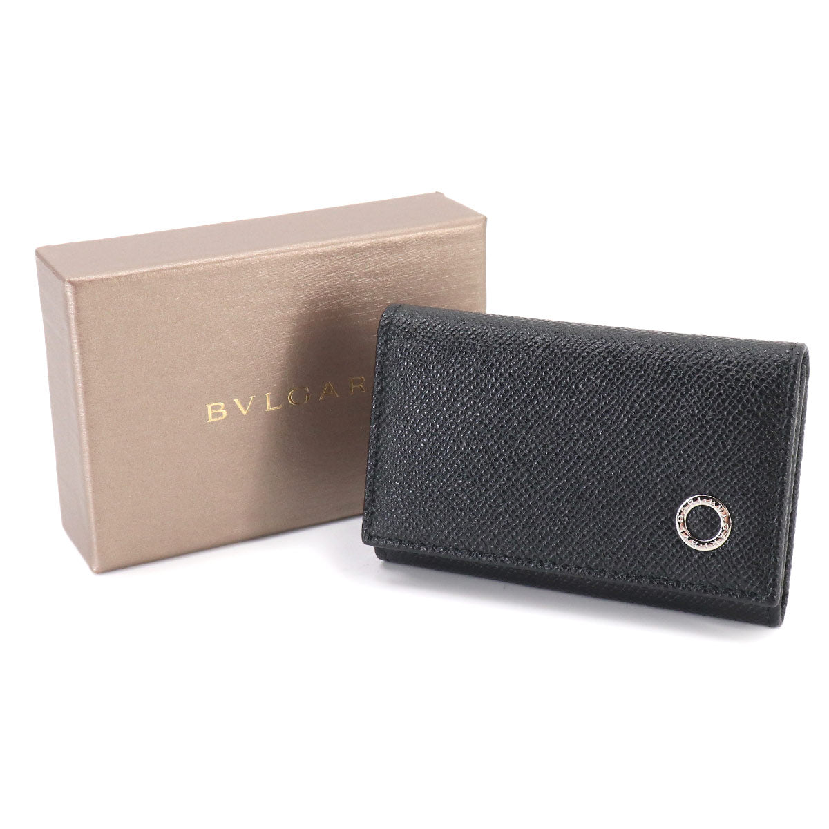 BVLGARIBVLGARI Man Key Case Leather Black 282234