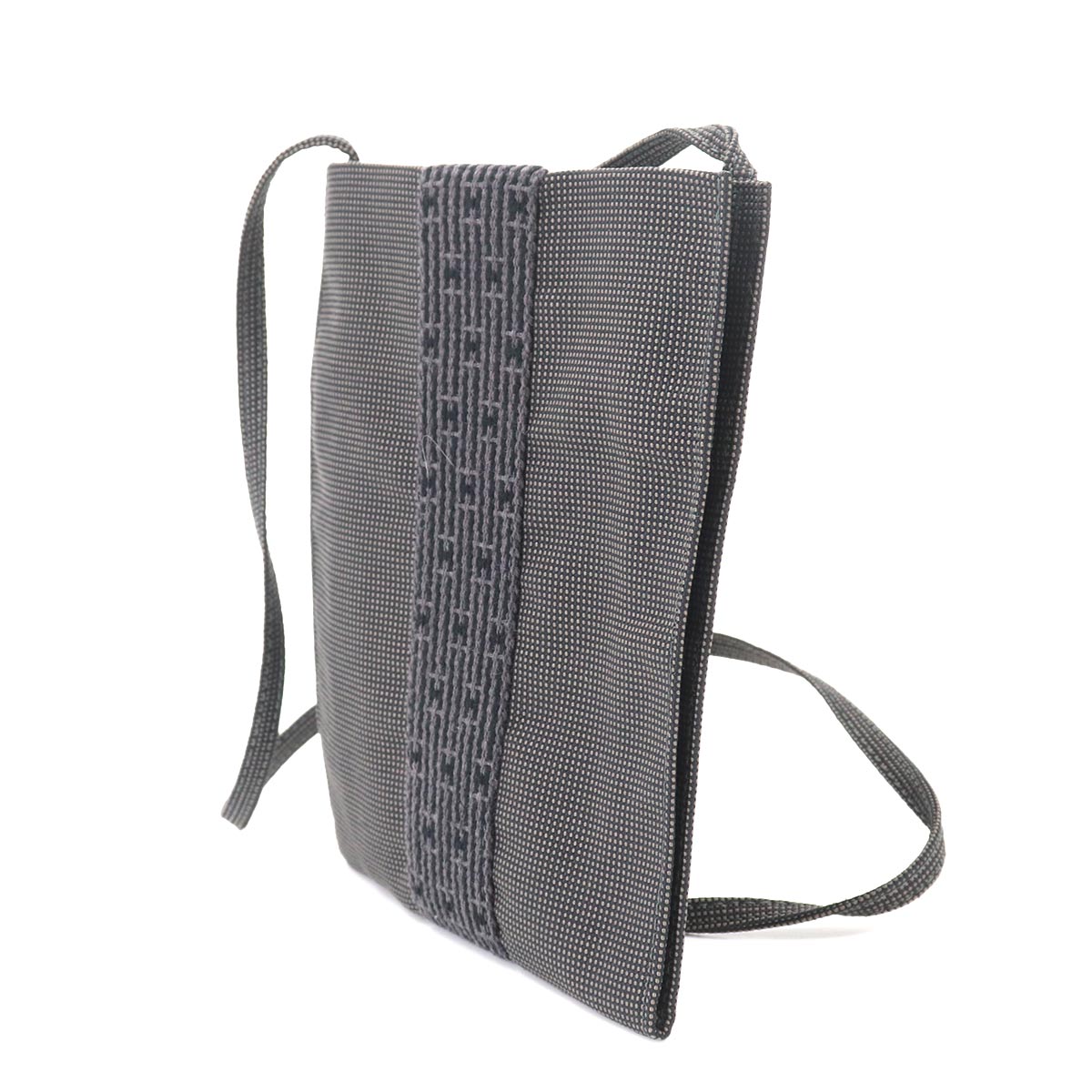 Herline Pochette Shoulder Bag Canvas Gray Purse