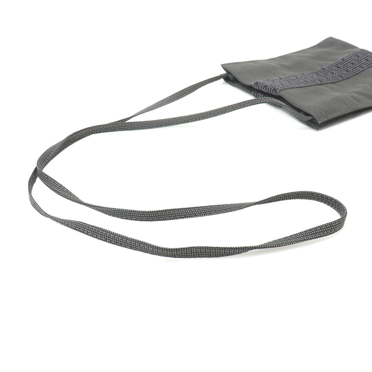 Herline Pochette Shoulder Bag Canvas Gray Purse