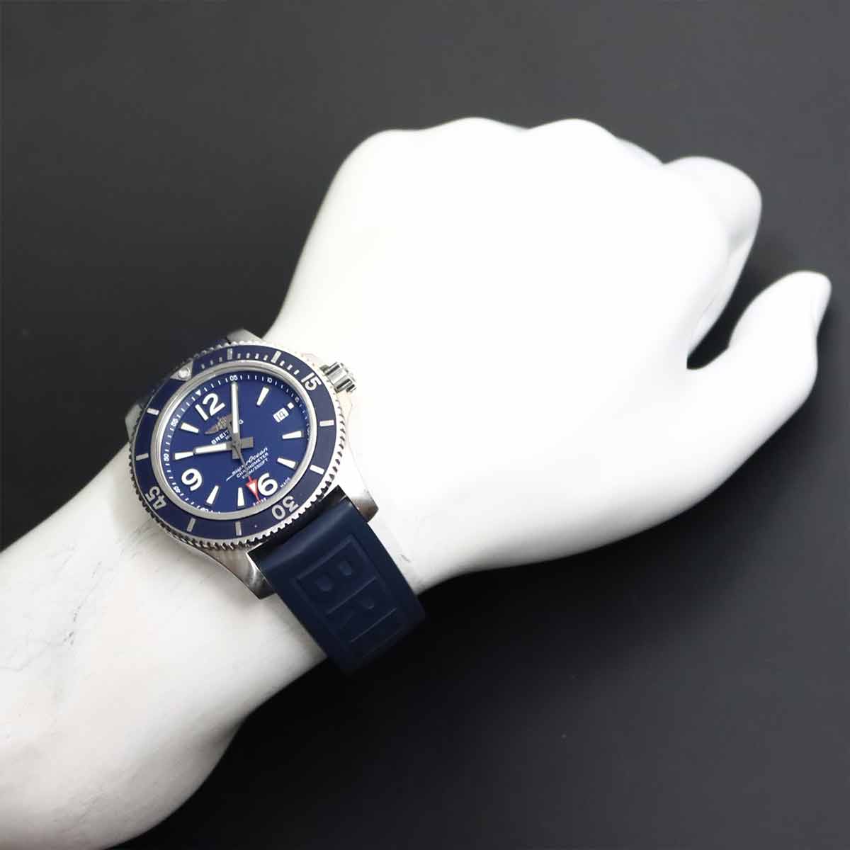 Super Ocean Automatic 44 A17367 Blue Dial Mens Watch