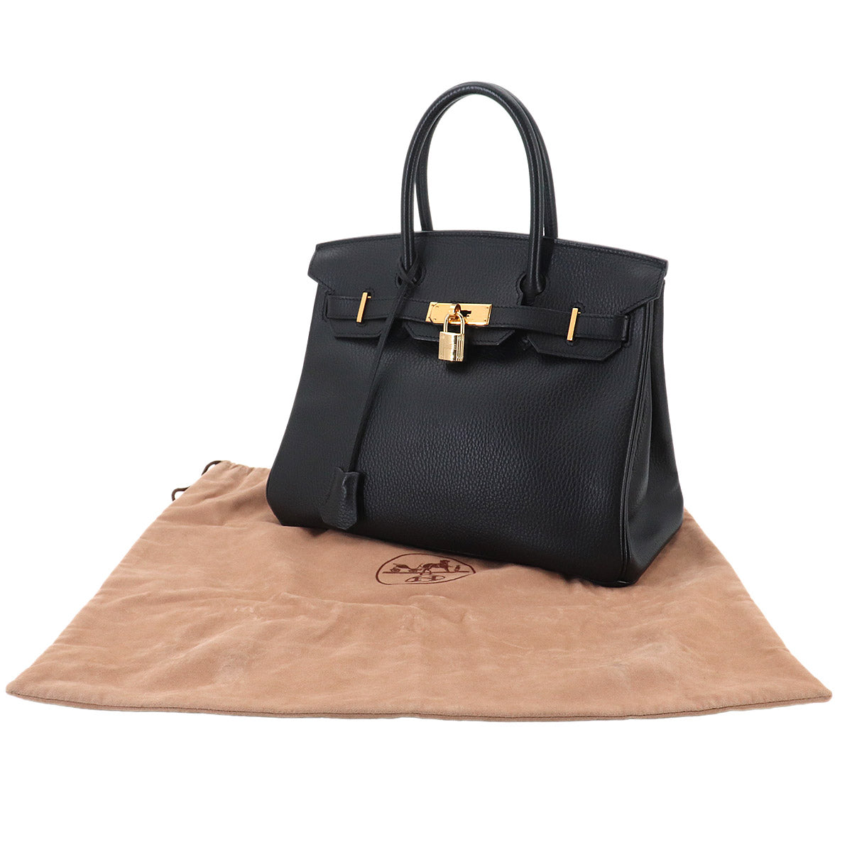 Birkin 30 Hand Bag Ardennes Black Purse