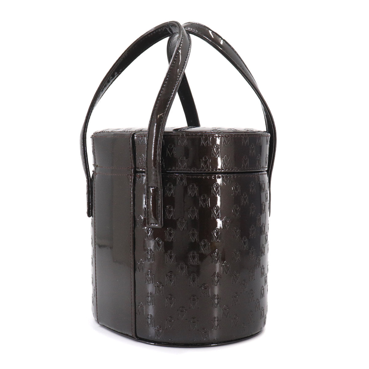 Hand Bag Patent leather Dark Brown Purse