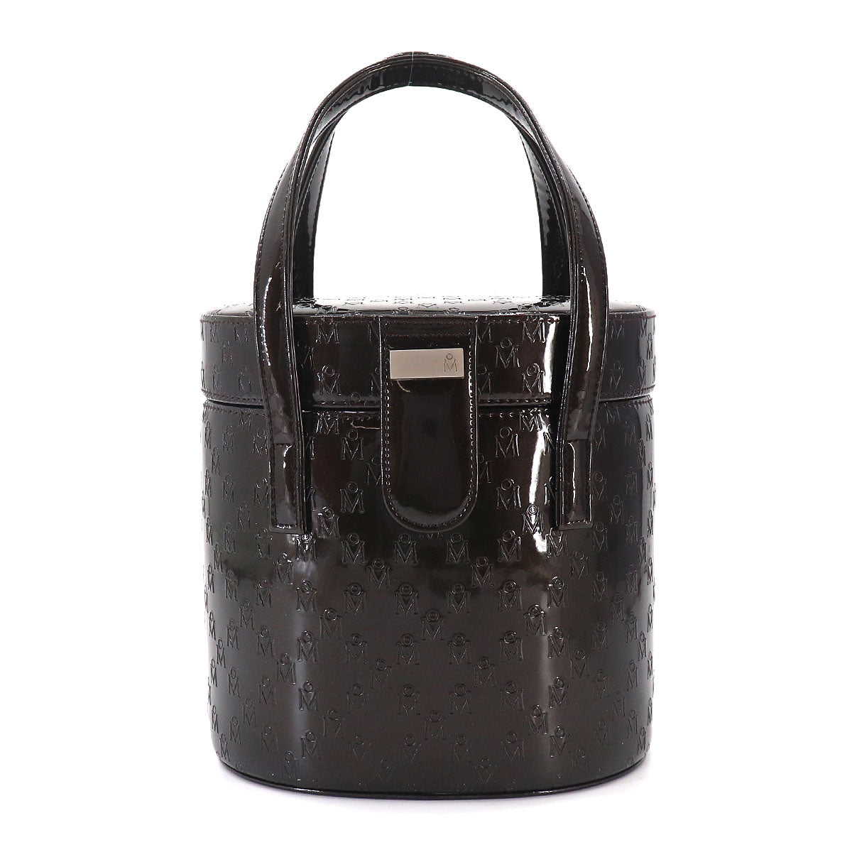 Hand Bag Patent leather Dark Brown Purse