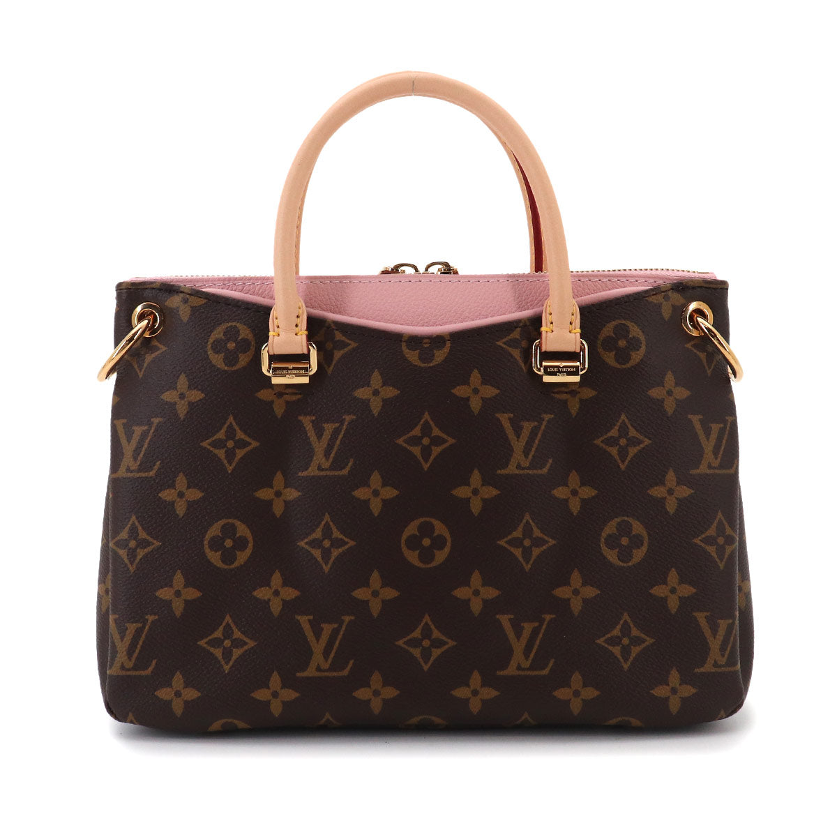 Monogram Palas BB Hand Shoulder Bag Rose Ballerine M40464