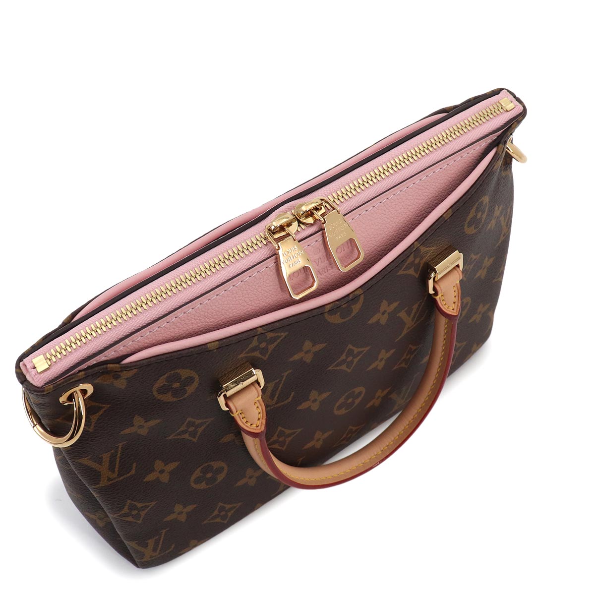 Monogram Palas BB Hand Shoulder Bag Rose Ballerine M40464