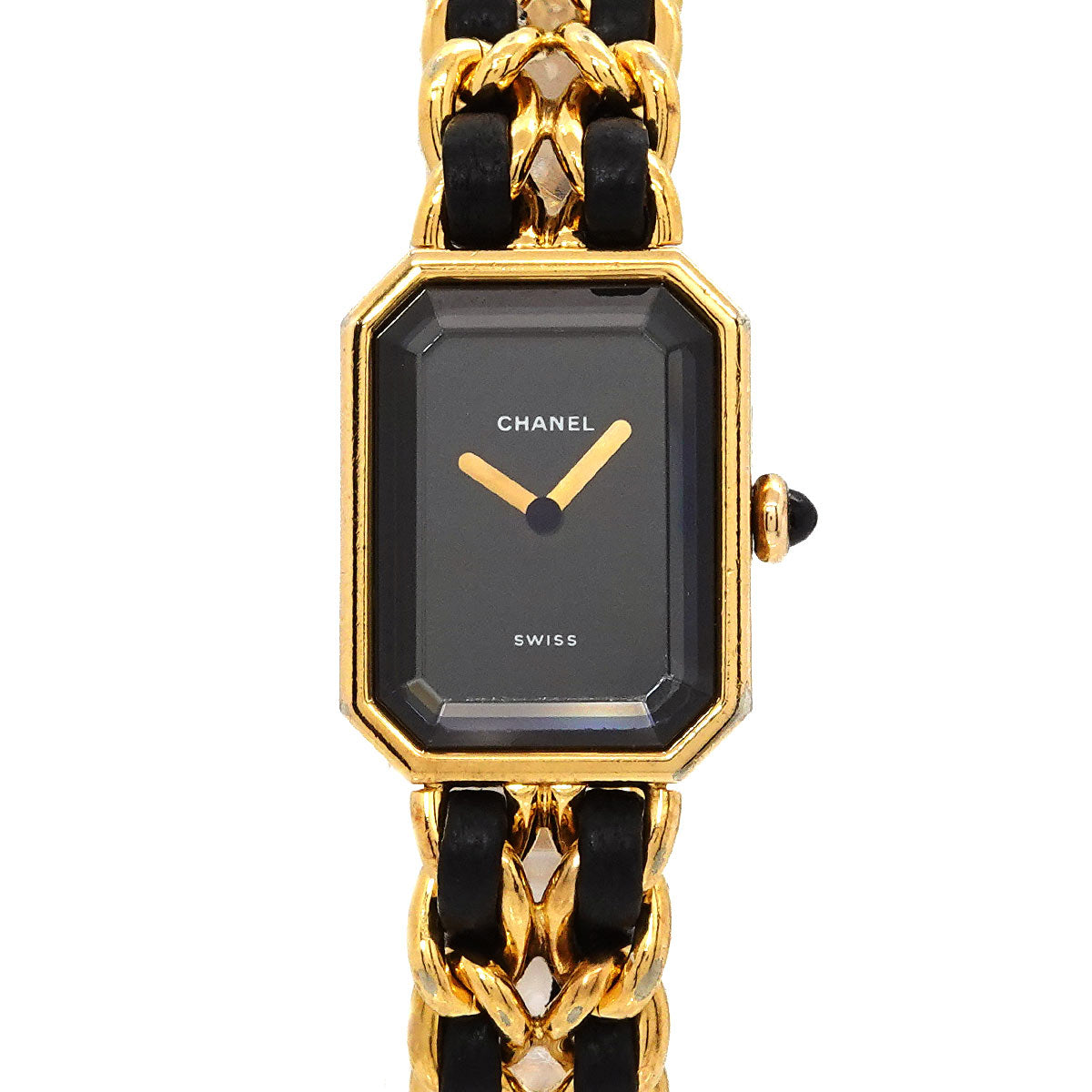 Premiere Size L H0001 Vintage Quartz Black Dial Ladies Watch