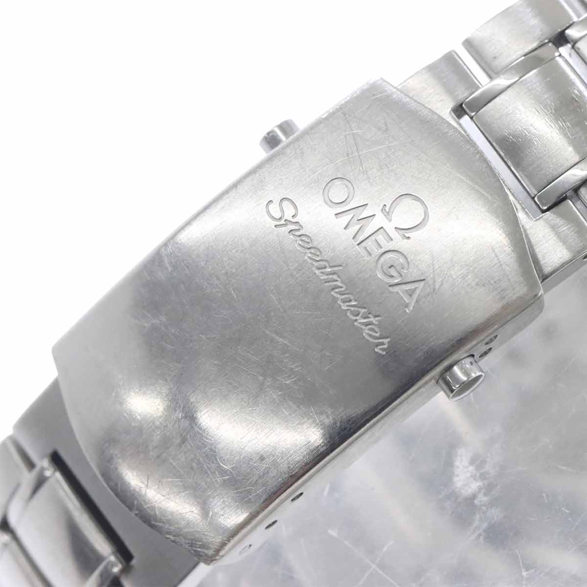 Speedmaster 3221 30 Triple calendar Chronograph Silver Dial