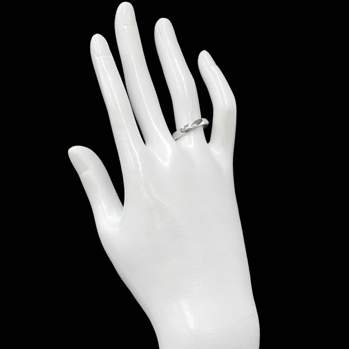 D-SIDE Diamond 10P Ring 18K White Gold 750 size5.5-5.75(US)