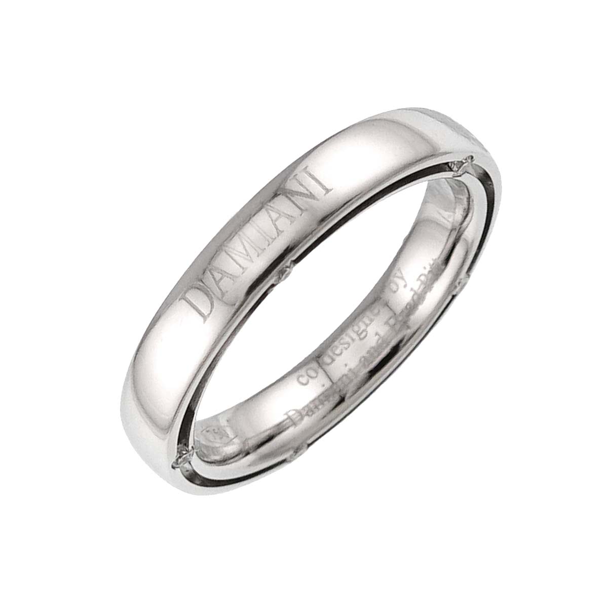 D-SIDE Diamond 10P Ring 18K White Gold 750 size5.5-5.75(US)