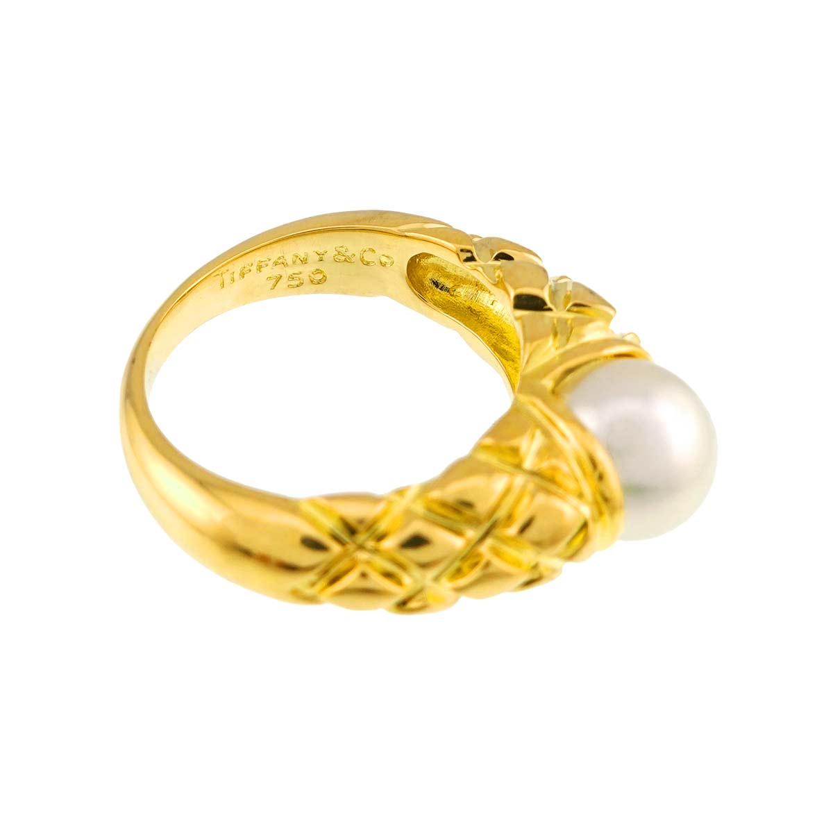 Akoya Pearl Ring 18K YG 750 Size5.75-6(US)