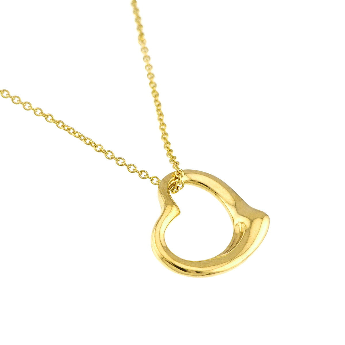 Open Heart Necklace 18K Yellow Gold 750
