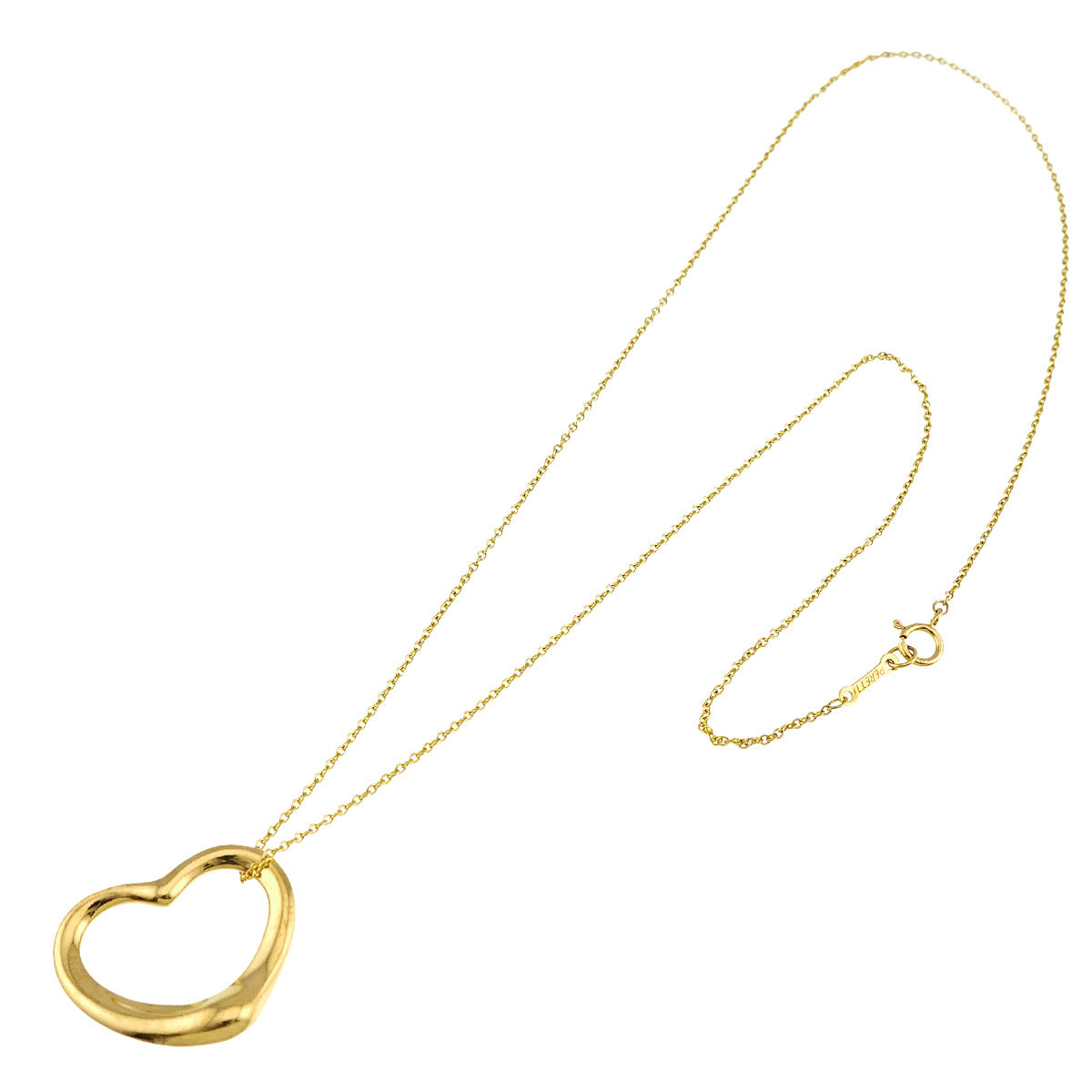 Open Heart Necklace 18K Yellow Gold 750