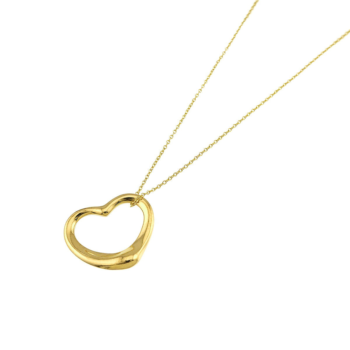 Open Heart Necklace 18K Yellow Gold 750