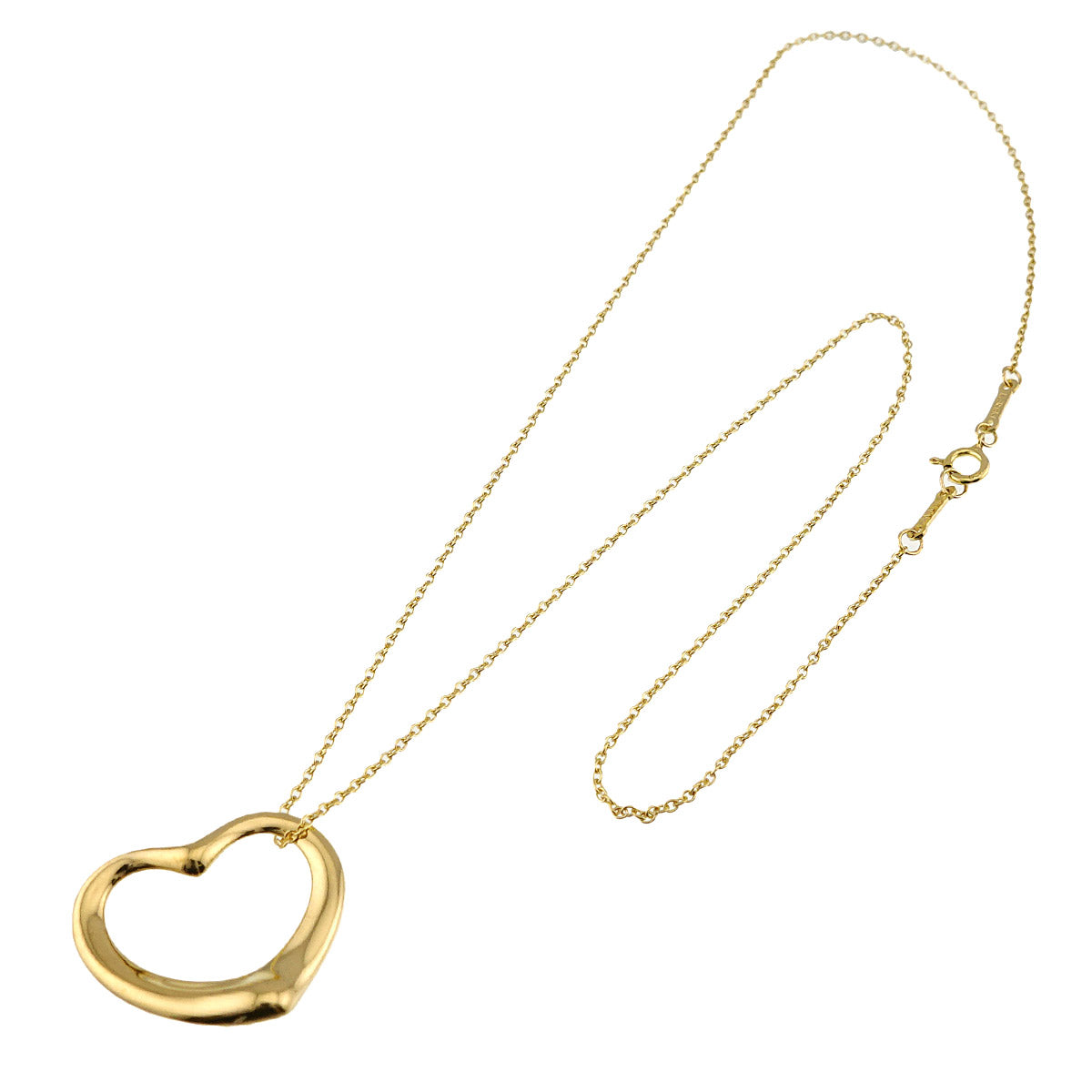 Open Heart Necklace 18K Yellow Gold 750