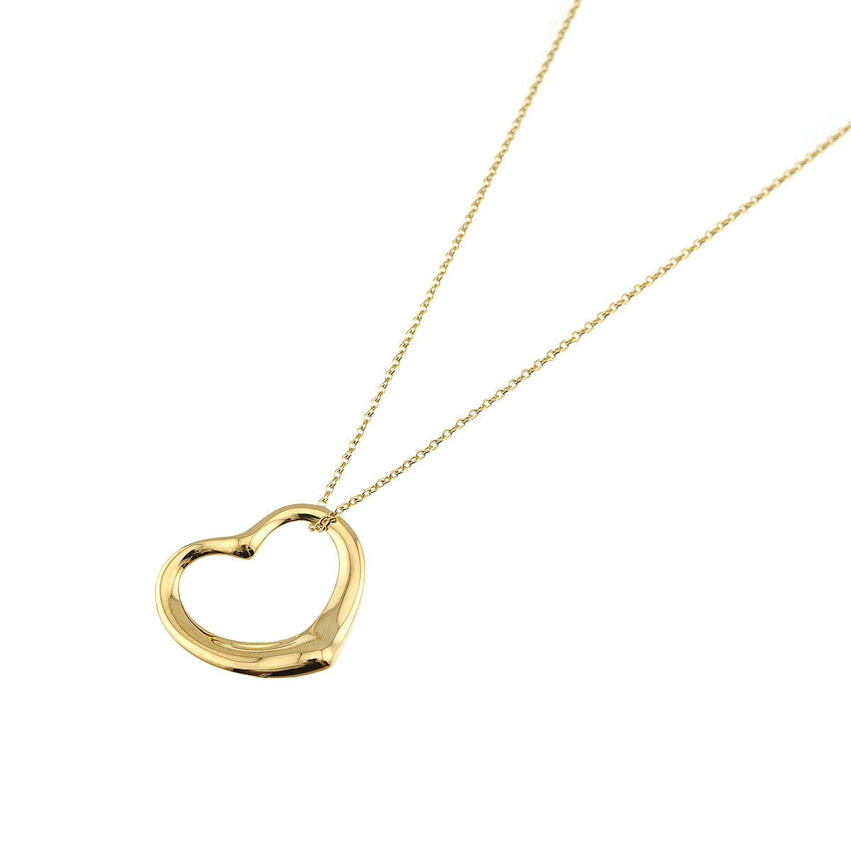 Open Heart Necklace 18K Yellow Gold 750
