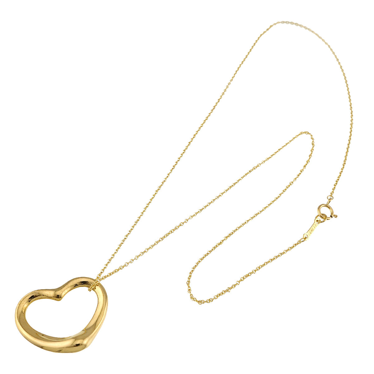 Open Heart Necklace 18K Yellow Gold 750
