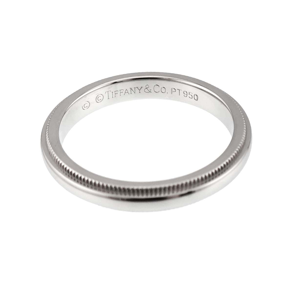 Milgrain Band Ring Pt Platinum Size5.75-6(US)