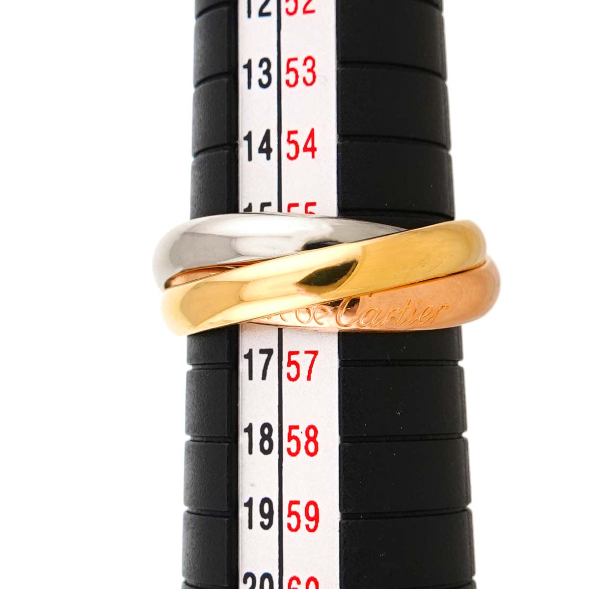 Trinity MM Ring 18K YG WG PG 750 Size56 7.5(US)