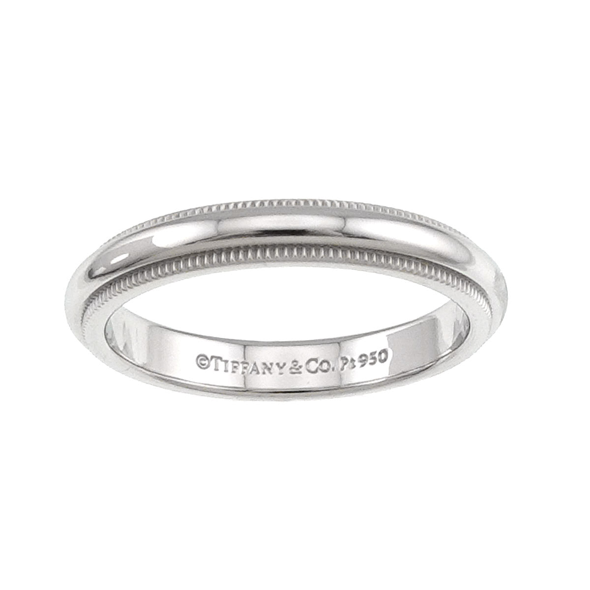 Milgrain Band Ring Pt Platinum Size6-6.25(US)