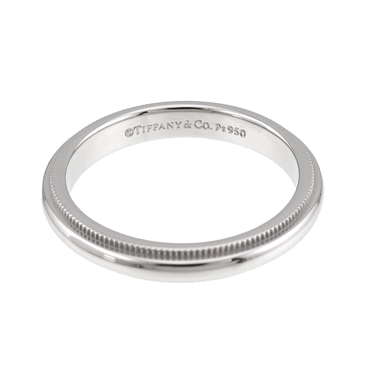 Milgrain Band Ring Pt Platinum Size6-6.25(US)
