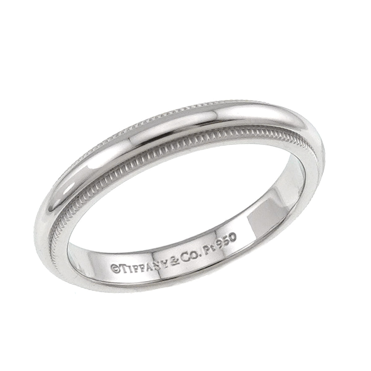 Milgrain Band Ring Pt Platinum Size6-6.25(US)