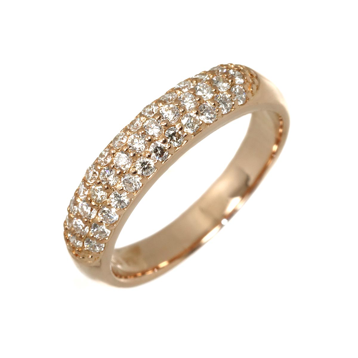 Diamond 0.41ct Ring 18K PG 750 Size3.75-4(US)