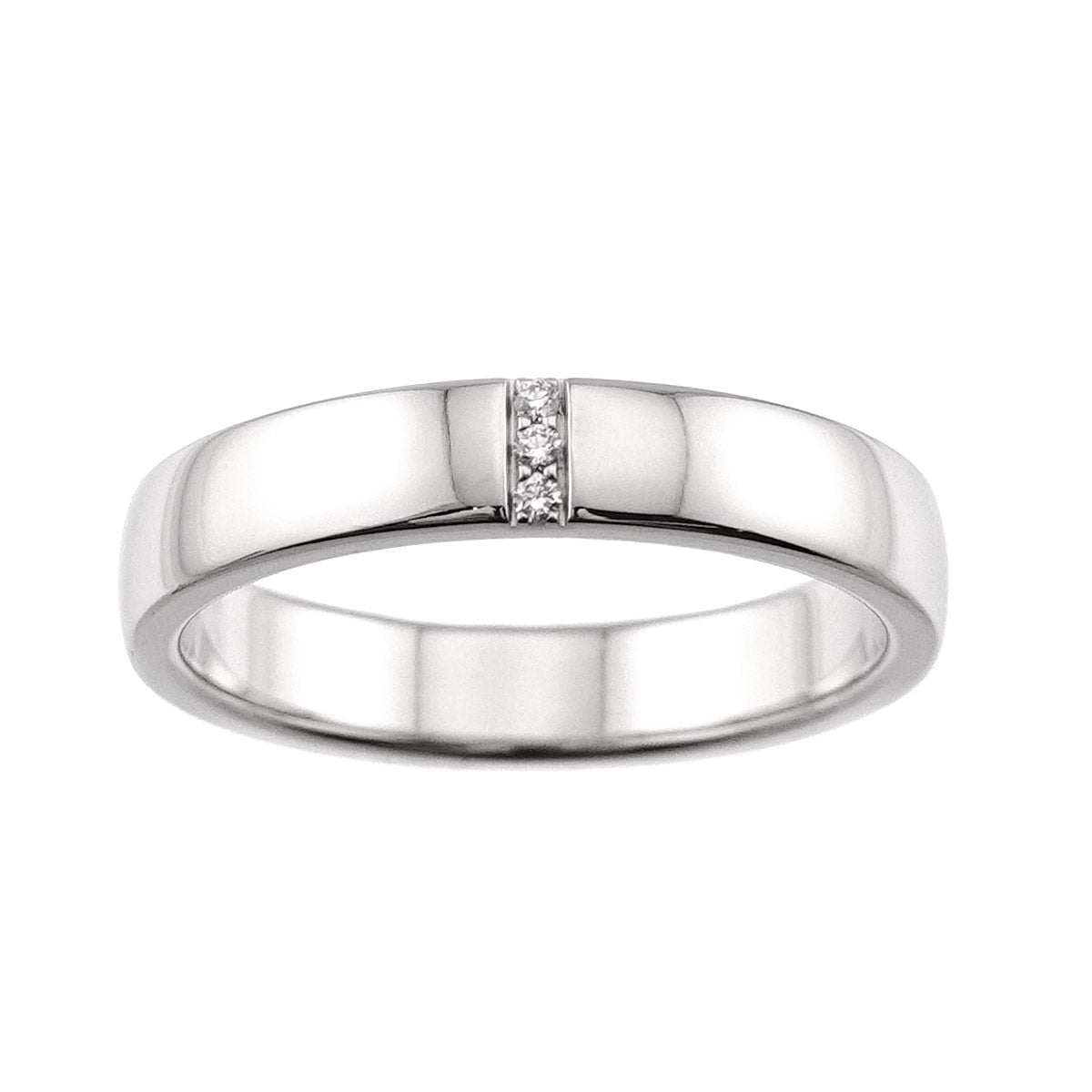 Three stone Diamond Ring Pt Platinum size8.25-8.75(US)