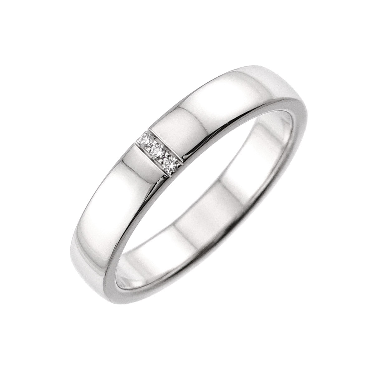 Three stone Diamond Ring Pt Platinum size8.25-8.75(US)