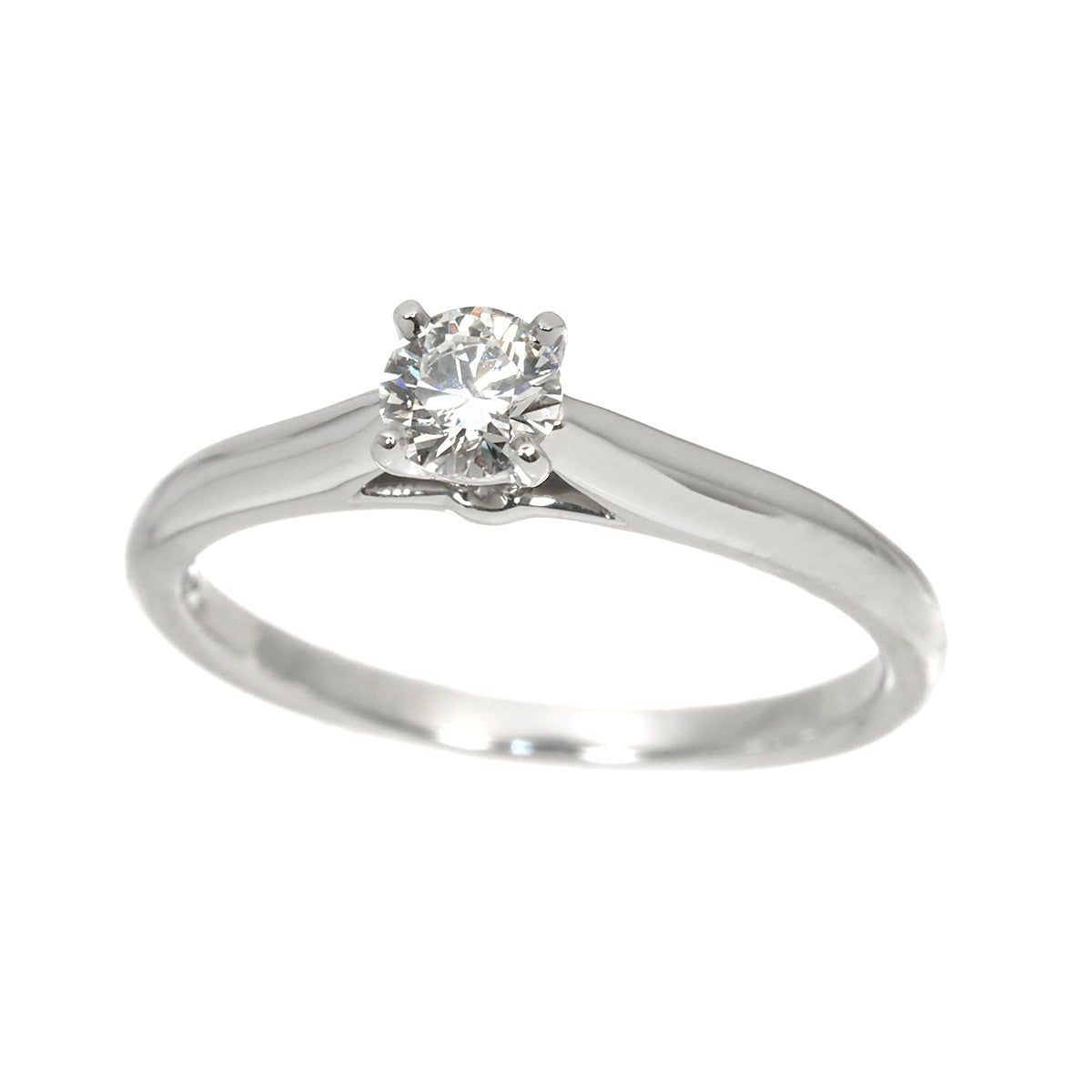 Diamond 0.22ct F/VVS2/3EX Ring Platinum size48 4.5(US)