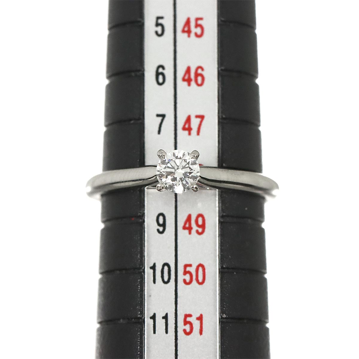 Diamond 0.22ct F/VVS2/3EX Ring Platinum size48 4.5(US)