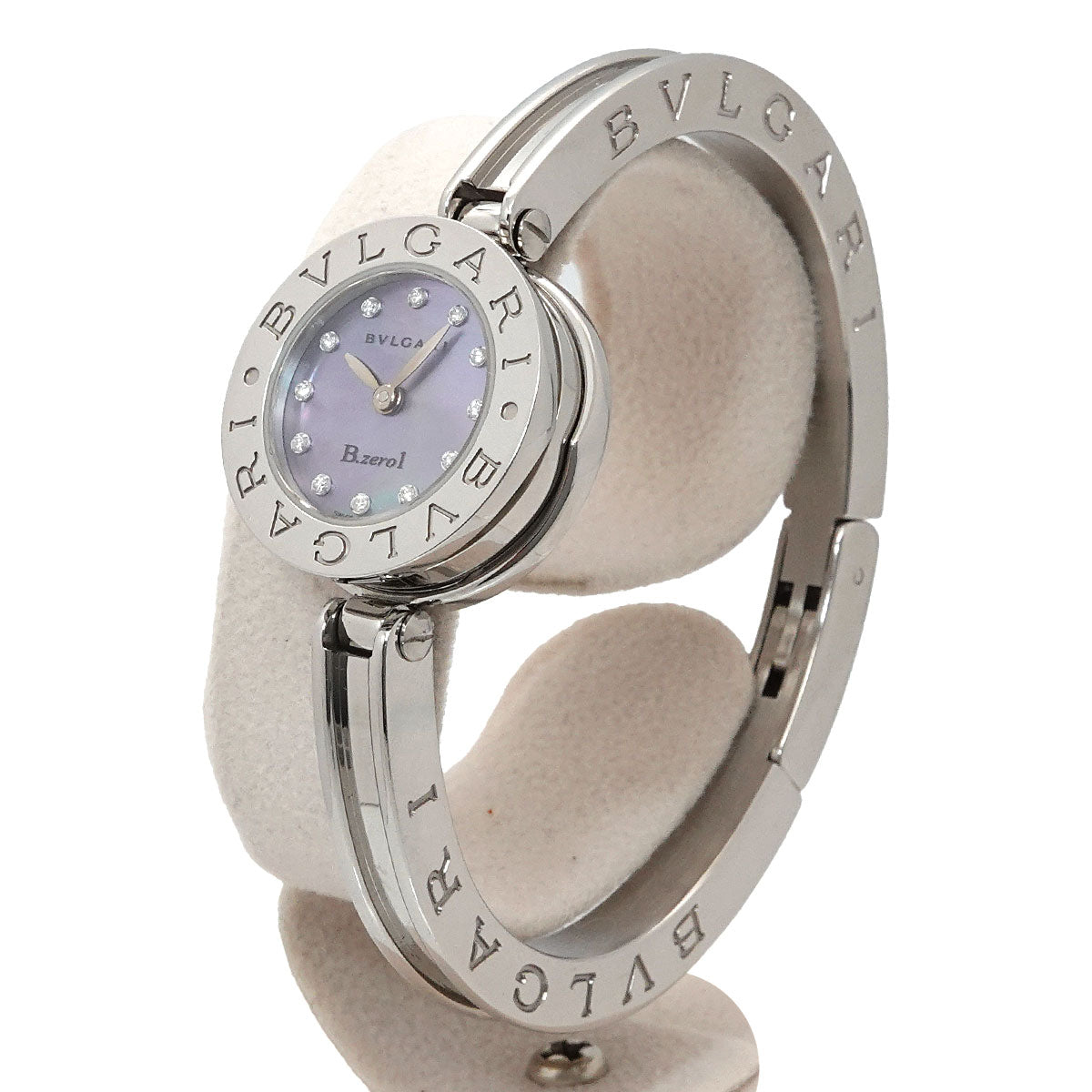 B-zero1 BZ23S 12P Diamond Quartz Blue shell Dial Ladies Watch