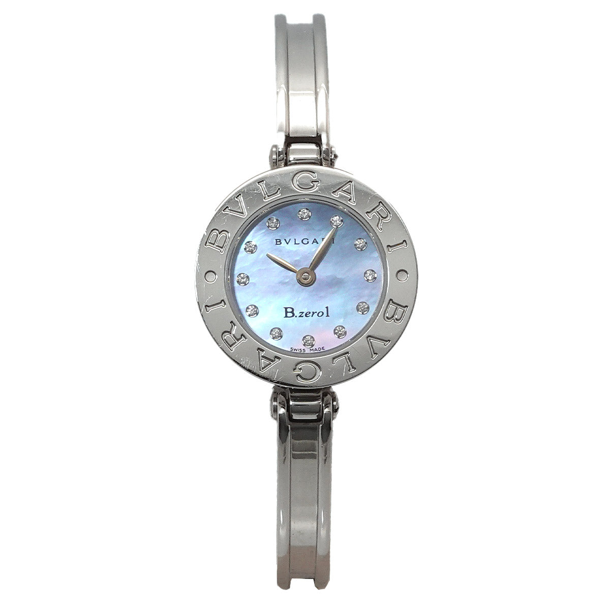 B-zero1 BZ23S 12P Diamond Quartz Blue shell Dial Ladies Watch