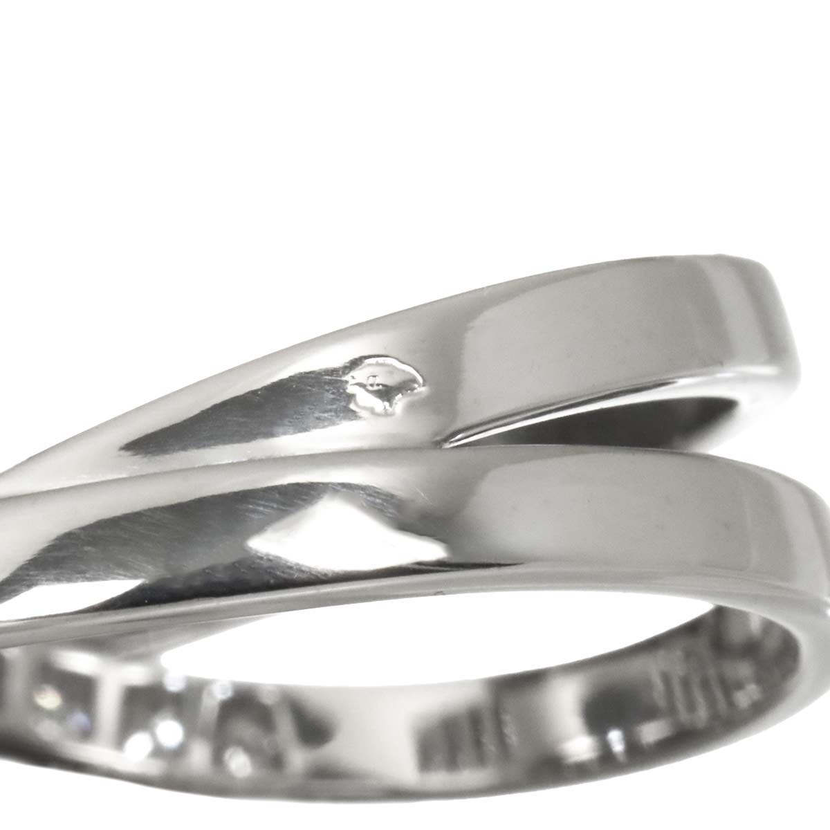 CHANEL Ruban Diamond Ring 18K WG White Gold 750 Sise57 7.75-8(US)
