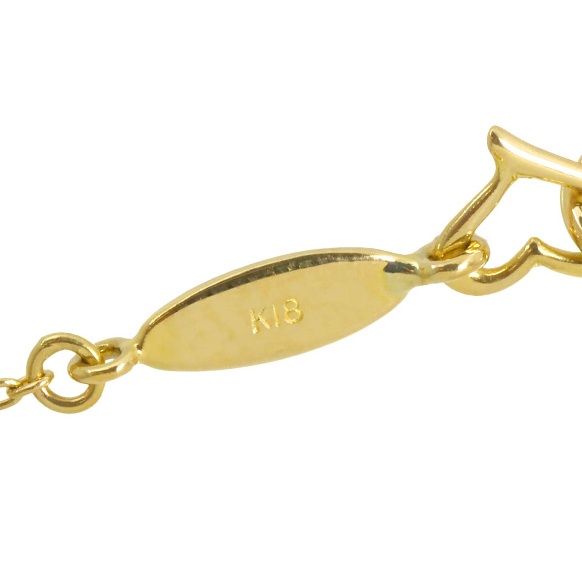 Heart Diamond Necklace 18K Yellow Gold 750