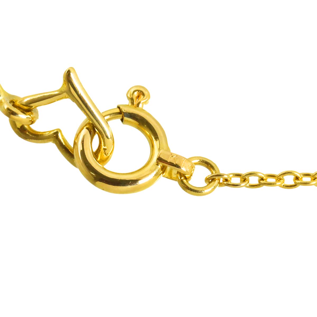 Heart Diamond Necklace 18K Yellow Gold 750