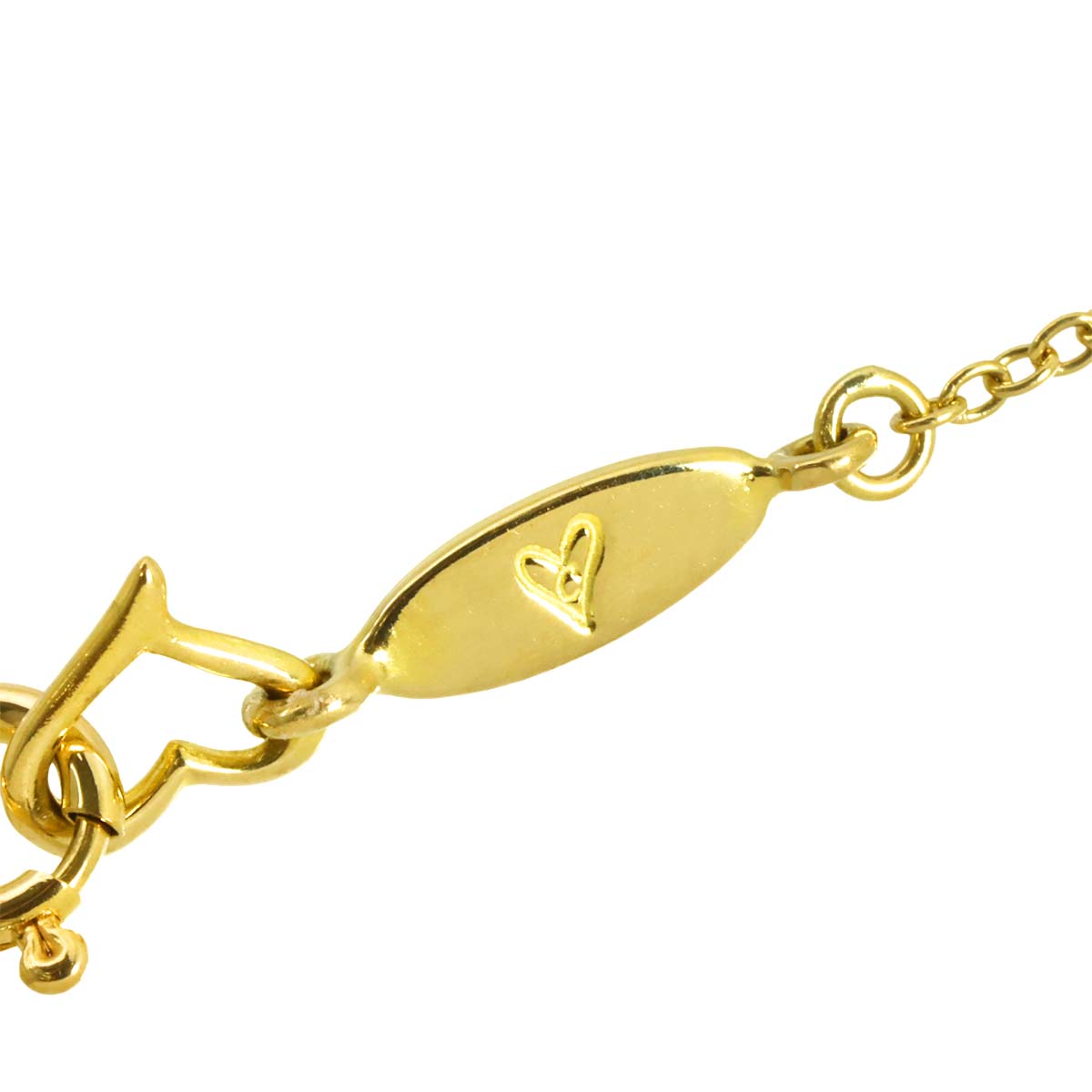 Heart Diamond Necklace 18K Yellow Gold 750