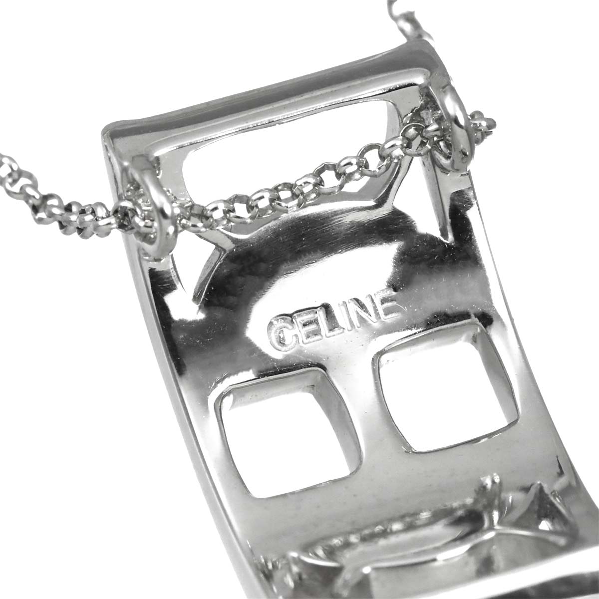Sapphire Necklace 18K White Gold 750