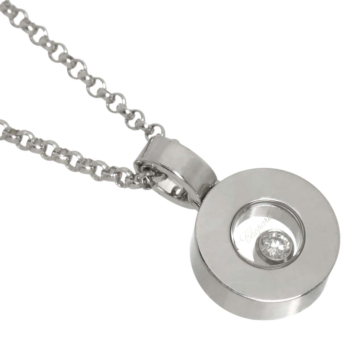 Happy Diamond Necklace 18K White Gold 750