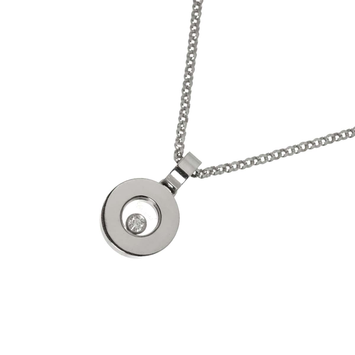 Happy Diamond Necklace 18K White Gold 750